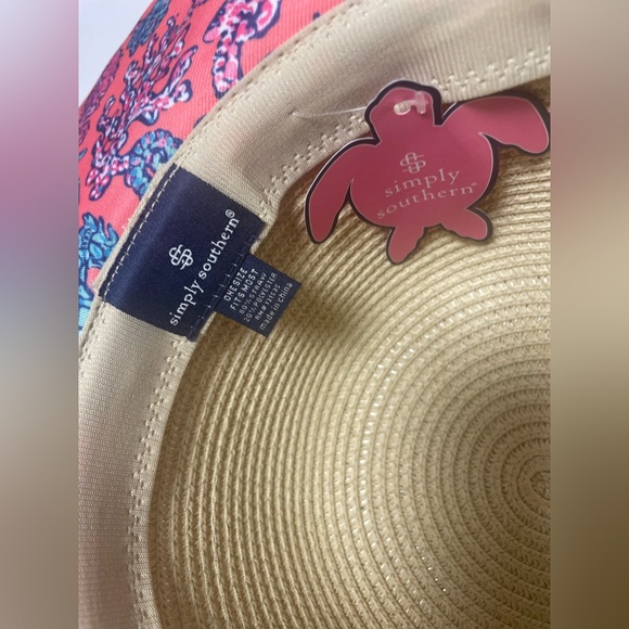 Simply Southern Preppy Bucket Straw WKND Hat Womens OS - Picture 8 of 10